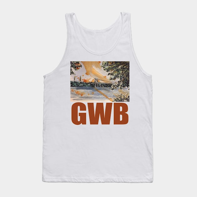 GWB (George Washington Bridge, Washington Heights, Riverside Park, NY, NY) Tank Top by MasterpieceArt